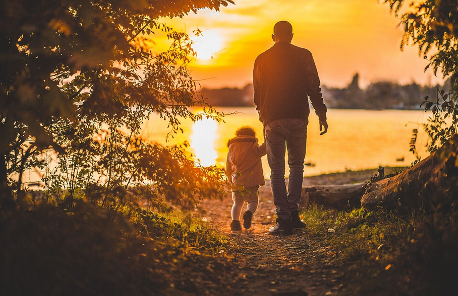 father and kid